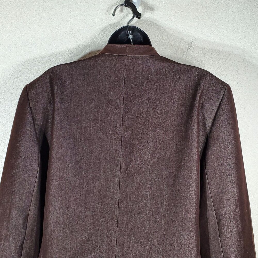 Le Suit Classic Brown Professional Women Blazer Jacket Size 18 Business Attire - Picture 11 of 12